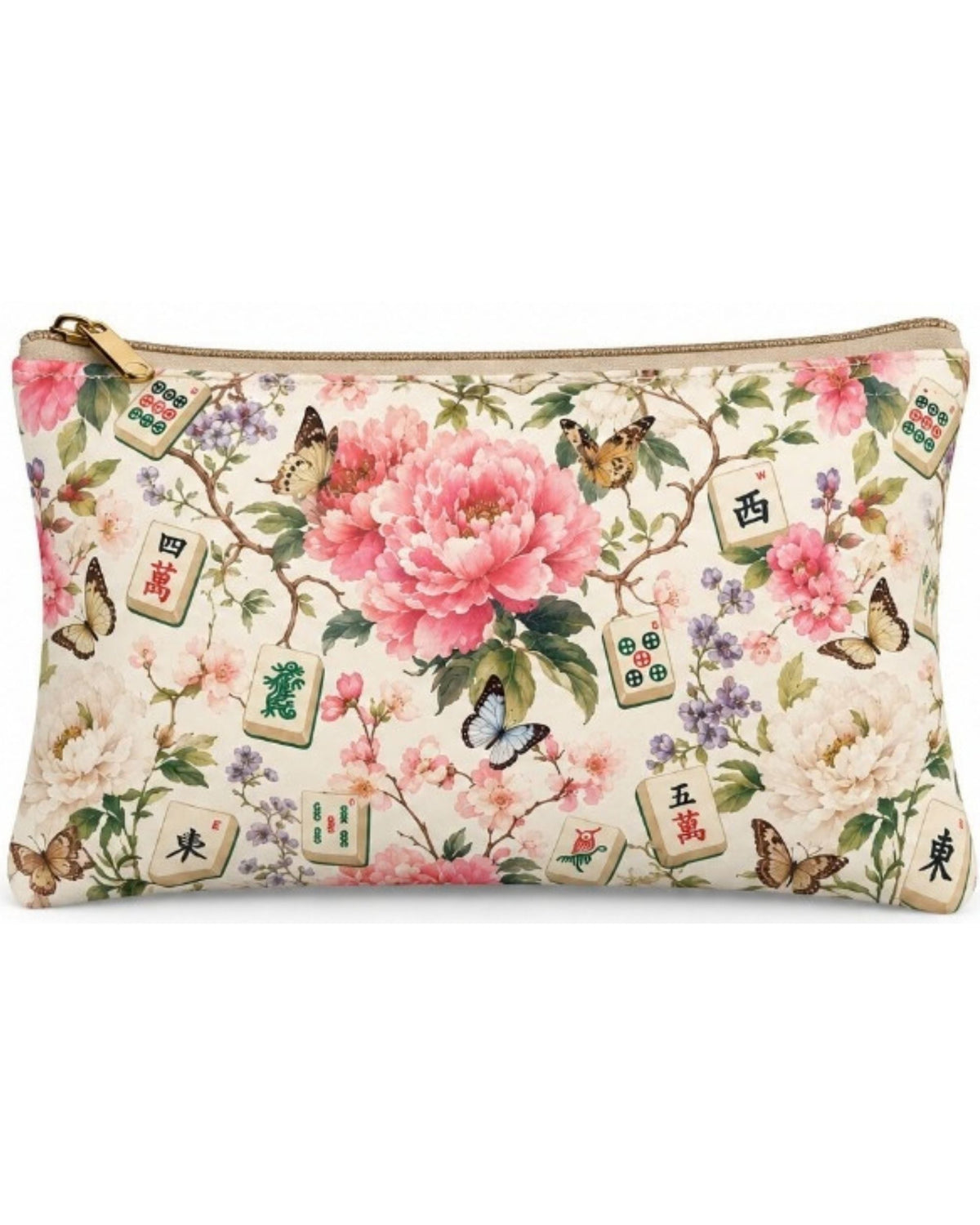 Premsons® Bloom Vegan Leather Zipper Pouch – Multipurpose Organiser – S, M, L & XL