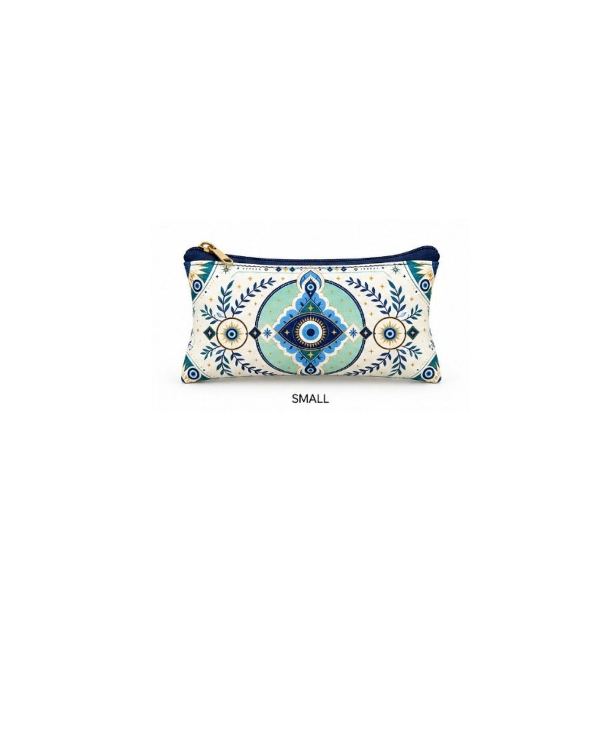 Premsons® Evil Eye Vegan Leather Zipper Pouch – Multipurpose Organiser – S, M, L & XL