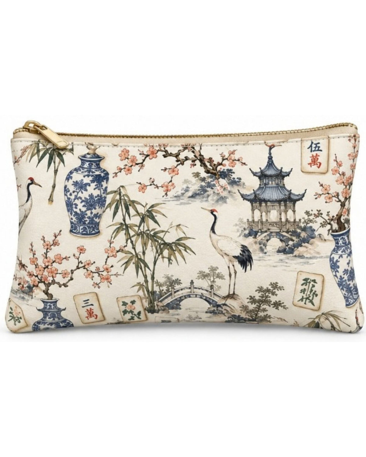 Premsons® Pagoda Vegan Leather Zipper Pouch – Multipurpose Organiser – S, M, L & XL