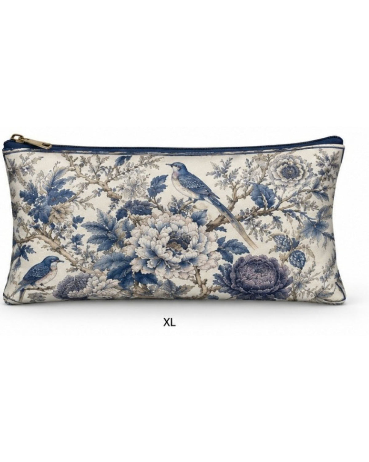 Premsons® Indigo Vegan Leather Zipper Pouch – Multipurpose Organiser – S, M, L & XL