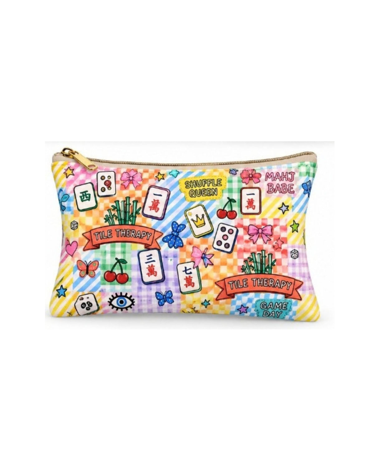 Premsons® Game Night Vegan Leather Zipper Pouch – Multipurpose Organiser – S, M, L & XL