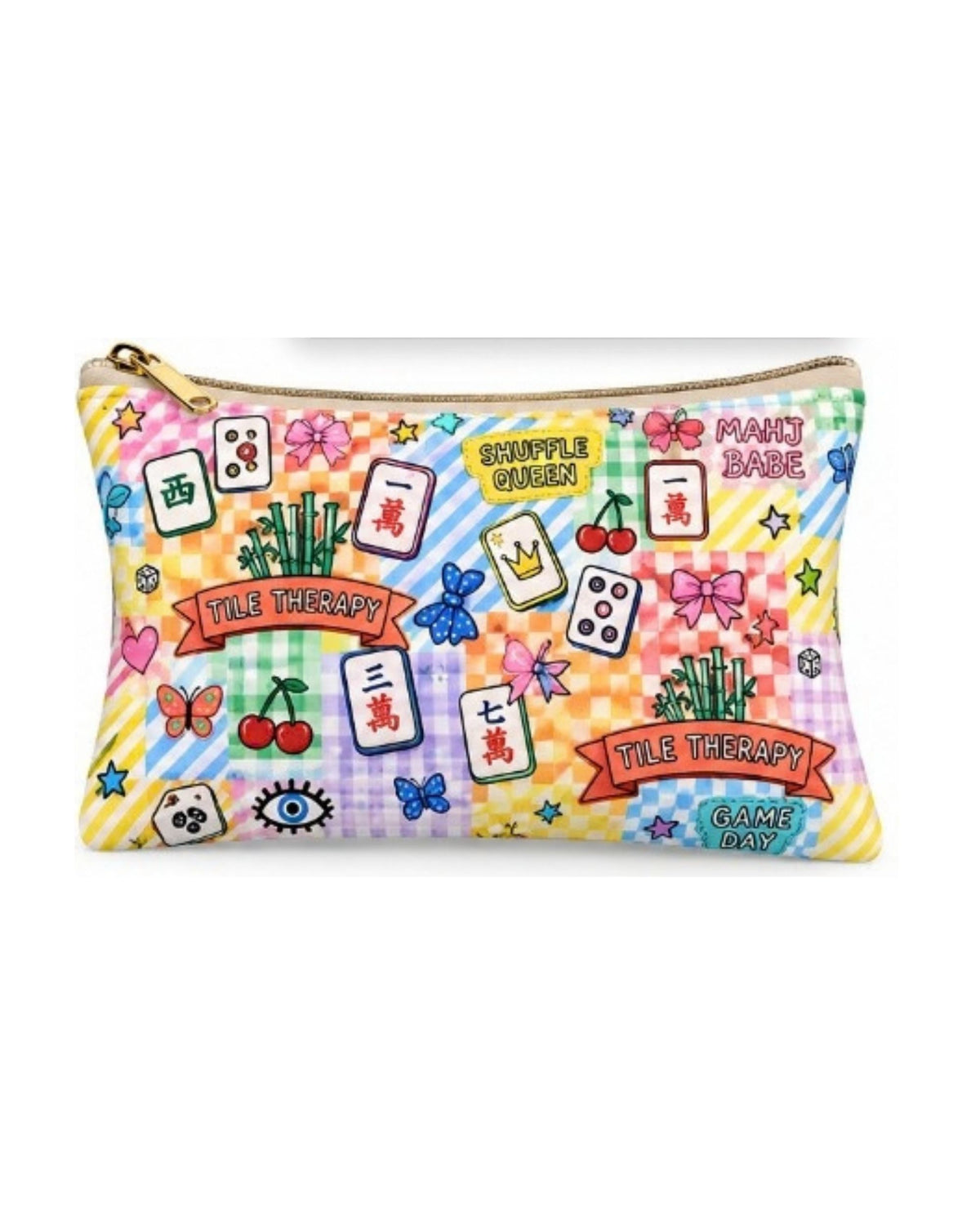 Premsons® Game Night Vegan Leather Zipper Pouch – Multipurpose Organiser – S, M, L & XL