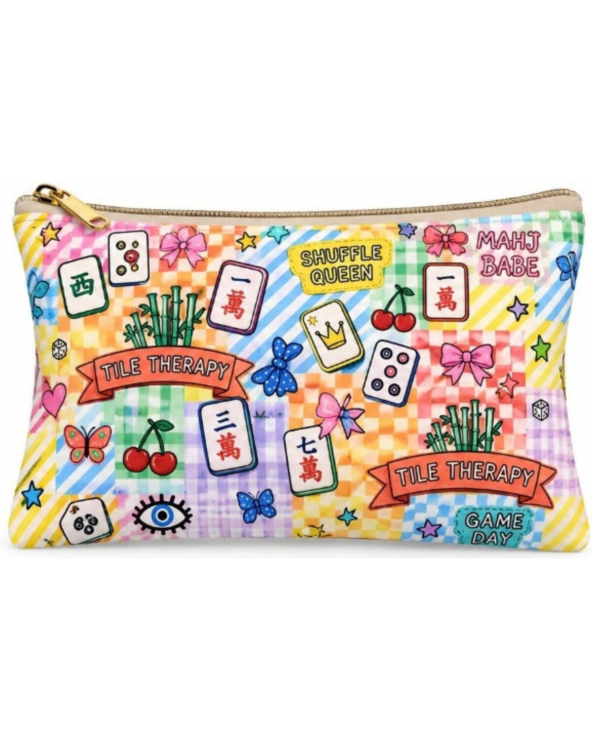 Premsons® Game Night Vegan Leather Zipper Pouch – Multipurpose Organiser – S, M, L & XL