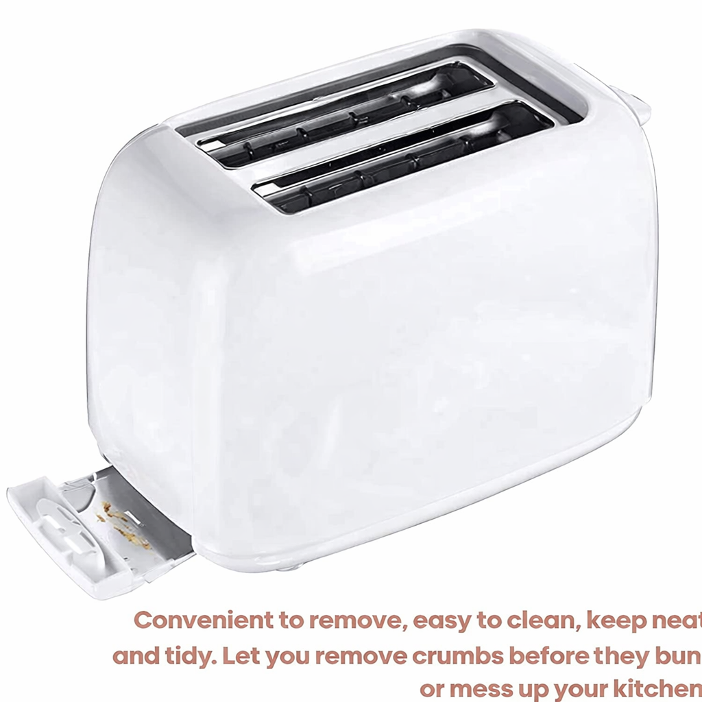 Premsons® HJT-022 2 Slice Toaster (White) | Compact Design, Even Toasting, Easy Crumb Tray Cleaning