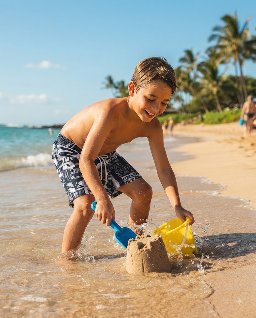 Premsons® Kids Boys Printed Swim Shorts – Quick-Dry Beach & Swimming Trunks with Elastic Waist & Drawstring