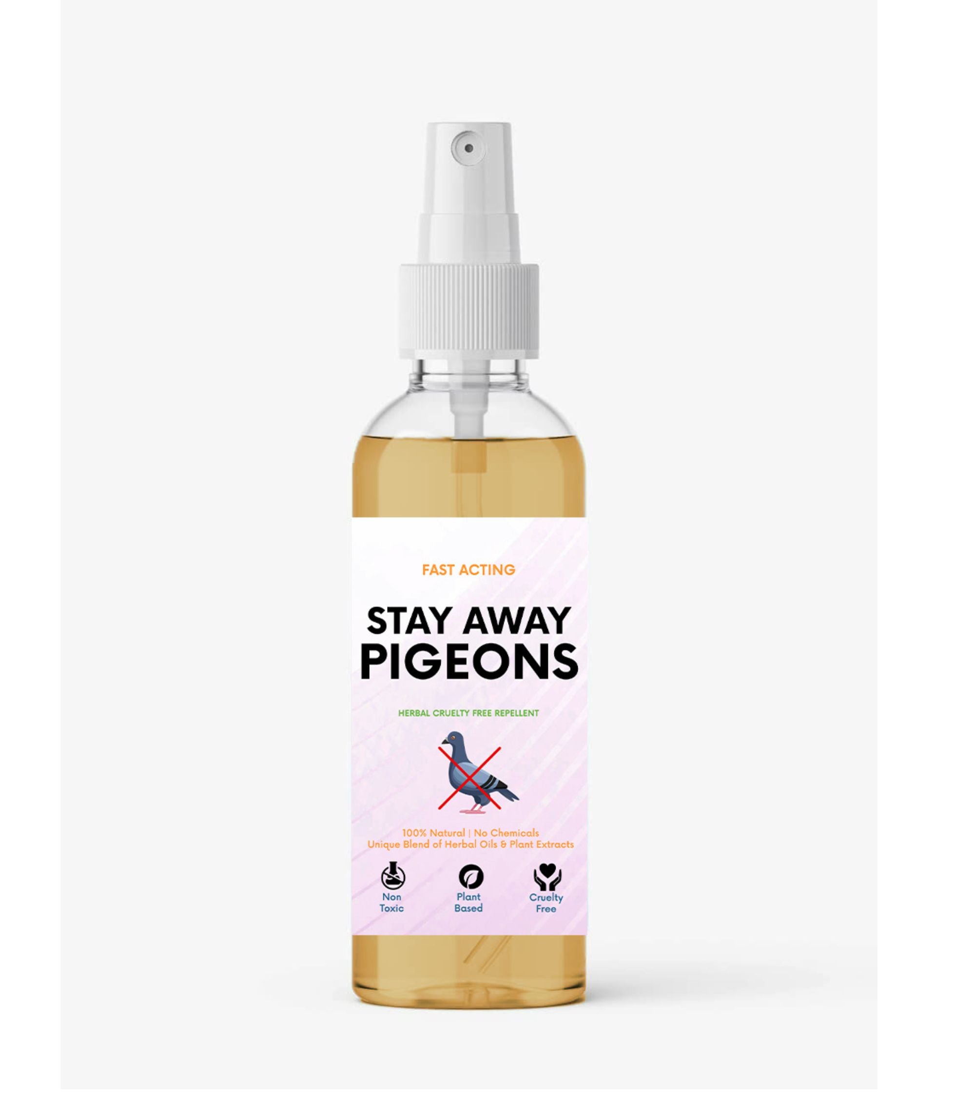 Stay Away Pigeons – Herbal Bird Repellent Spray | Humane, Eco-Friendly, Non-Toxic Formula