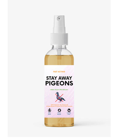 Stay Away Pigeons – Herbal Bird Repellent Spray | Humane, Eco-Friendly, Non-Toxic Formula