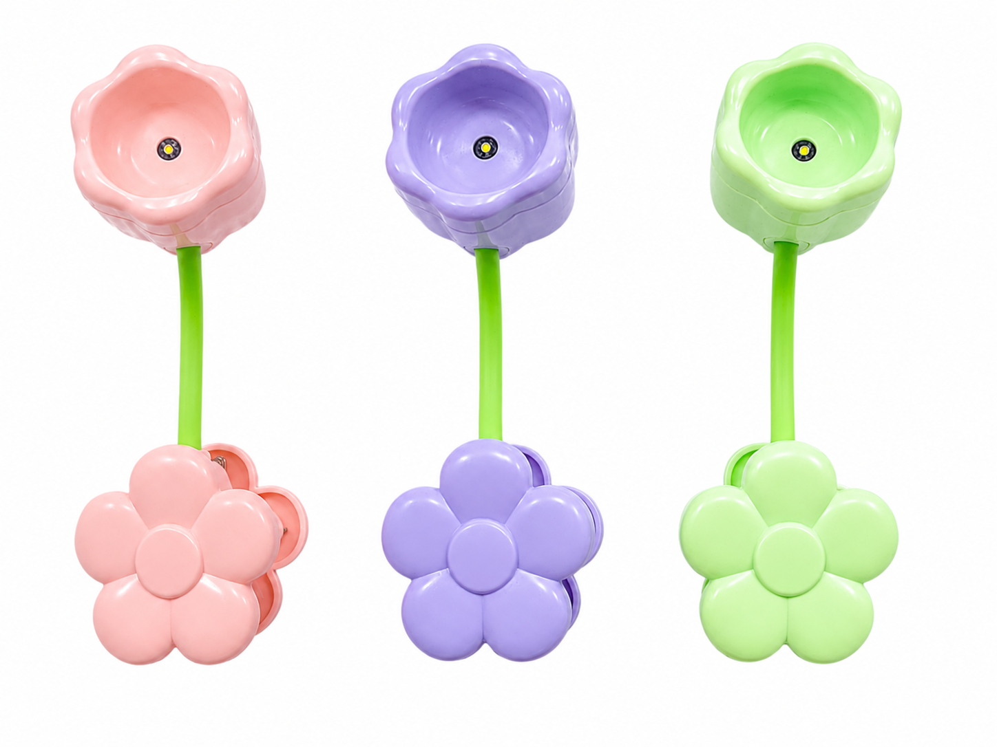 Premsons® Sunflower Clip-On LED Night Light – USB Rechargeable  | Soft Warm Glow | Available in Pink, Purple & Green