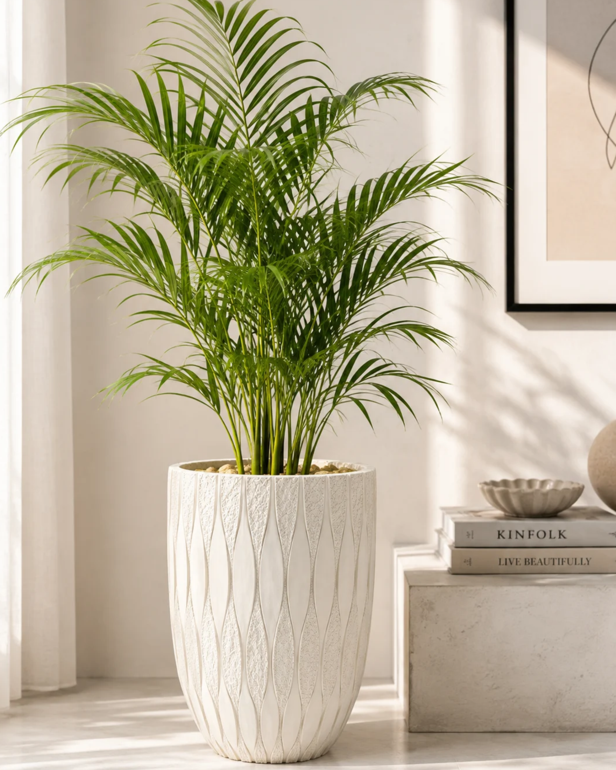 Premsons® Textured Leaf Pattern Decorative Planter