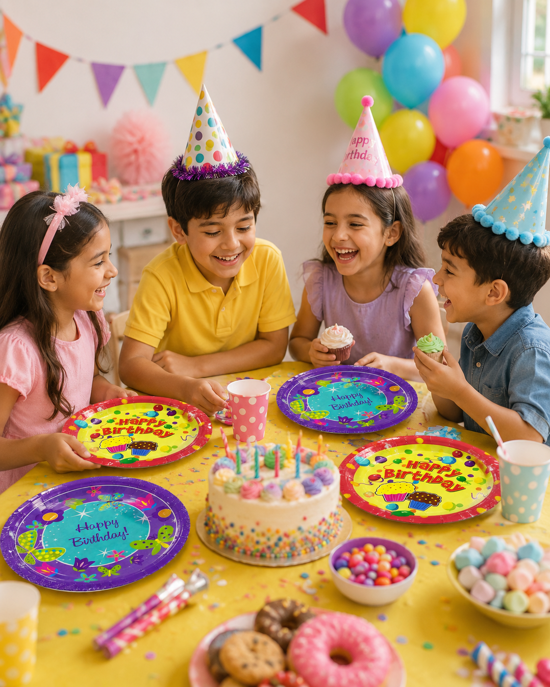 Premsons® Party Plates – Stylish Disposable Plates for Birthdays, Celebrations & Gatherings (set of 10 ) (Pack of 2)