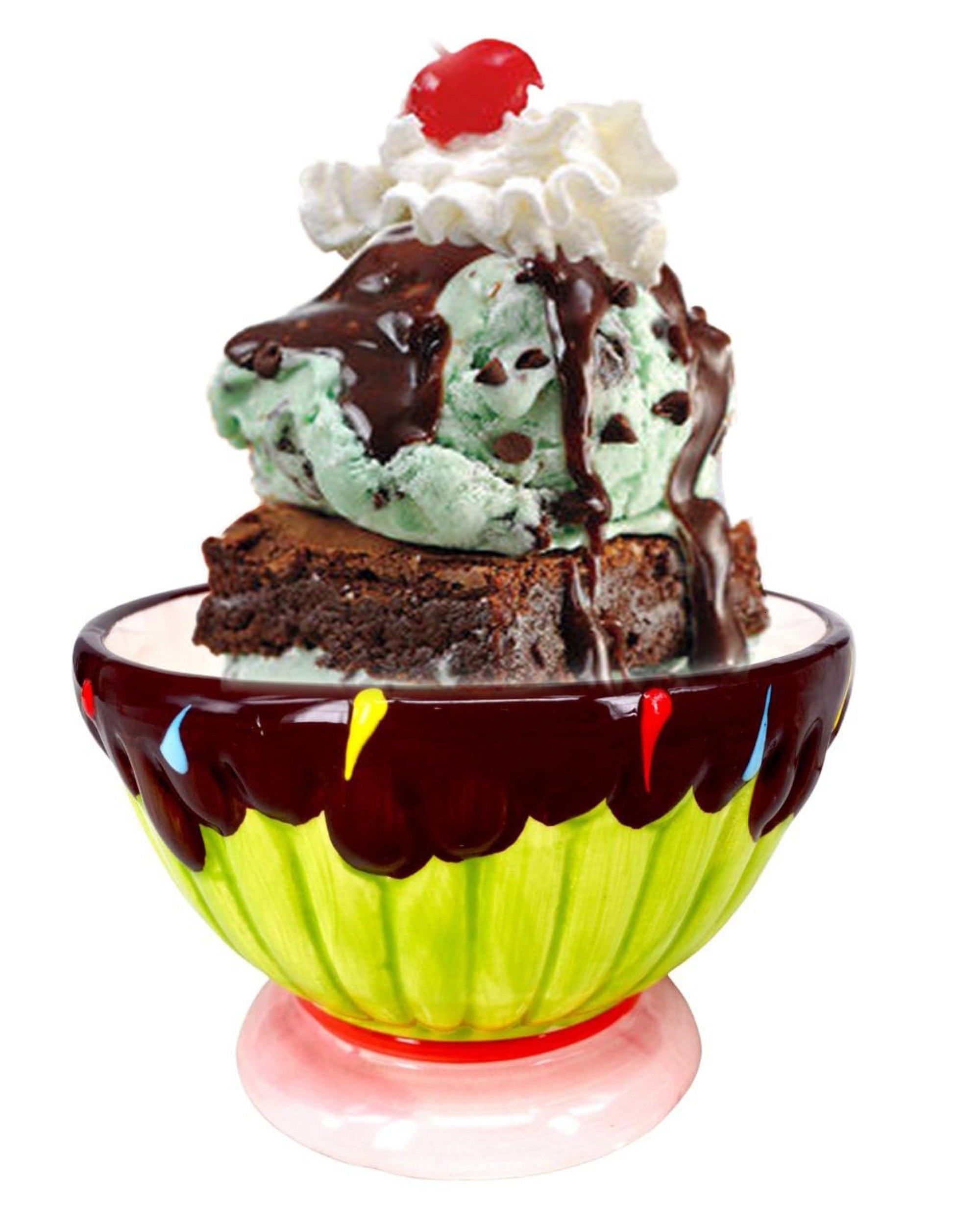 Premsons® Ceramic Ice Cream Sundae Bowl - Ideal for Sundaes, Desserts, and Stylish Serving - Versatile Dessert Dish for Parties and Entertaining