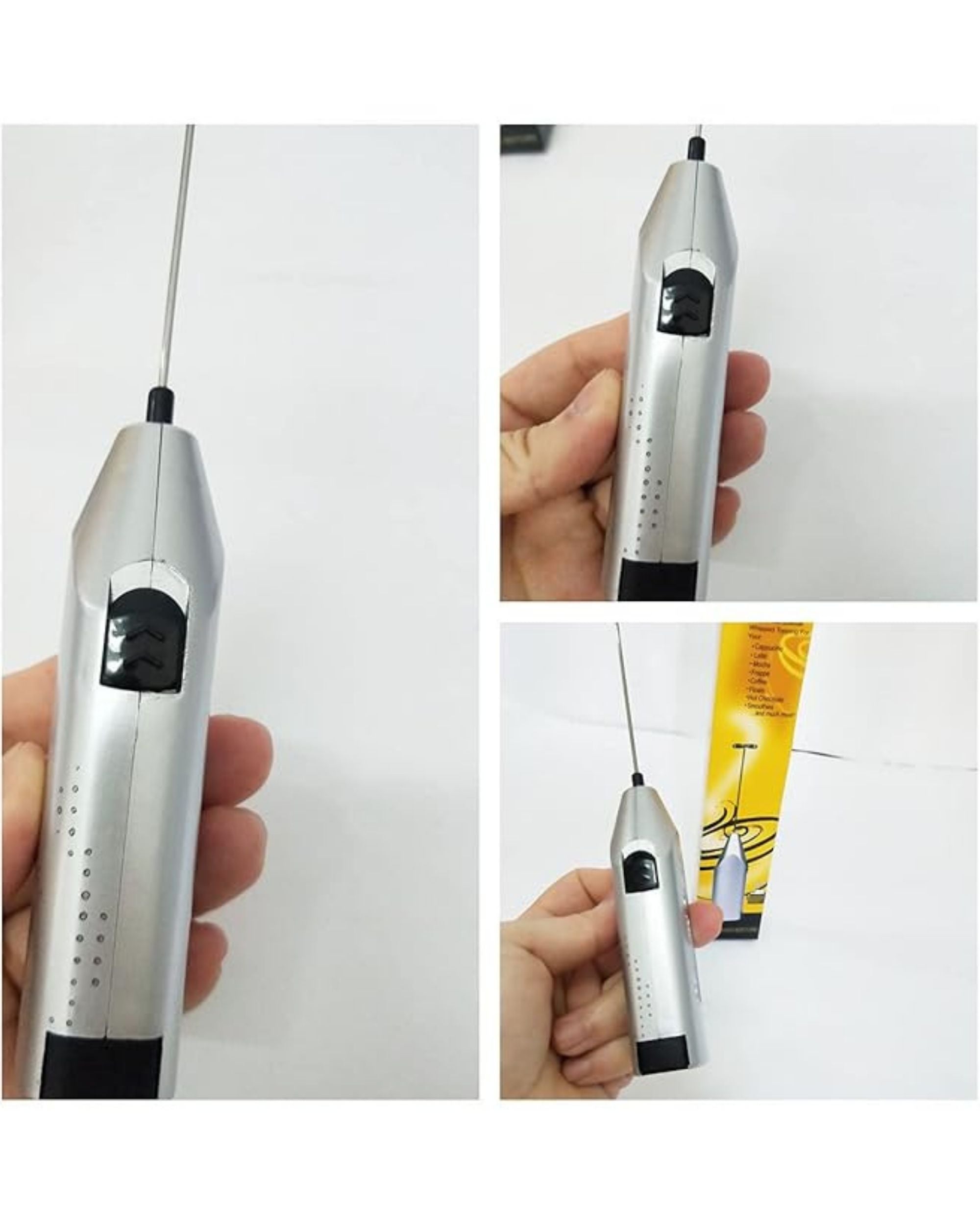 Premsons® Milk Frother - Coffee Hand Blender Rechargeable Electric Foam Maker - Whisker Beater for Hot Cappuccino Cold Milkshake Matcha - Portable Mixer for Mocktail Lassi Protein Shake
