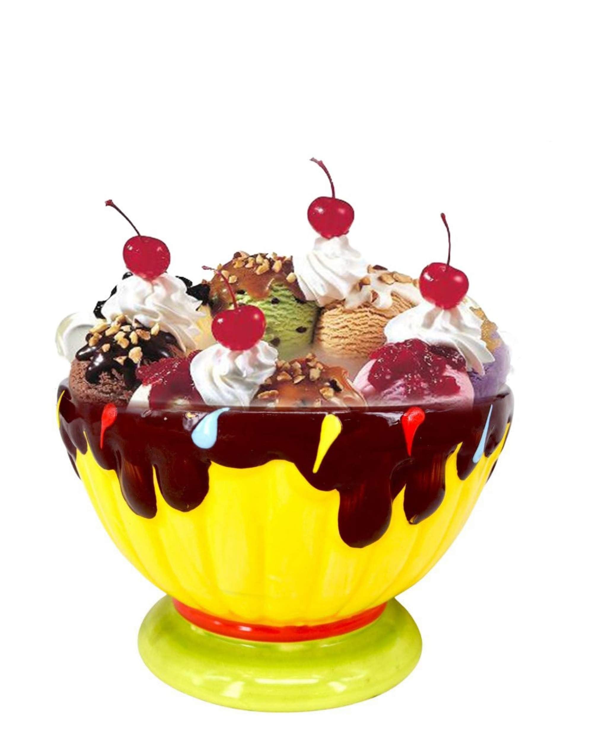 Premsons® Ceramic Ice Cream Sundae Bowl - Ideal for Sundaes, Desserts, and Stylish Serving - Versatile Dessert Dish for Parties and Entertaining