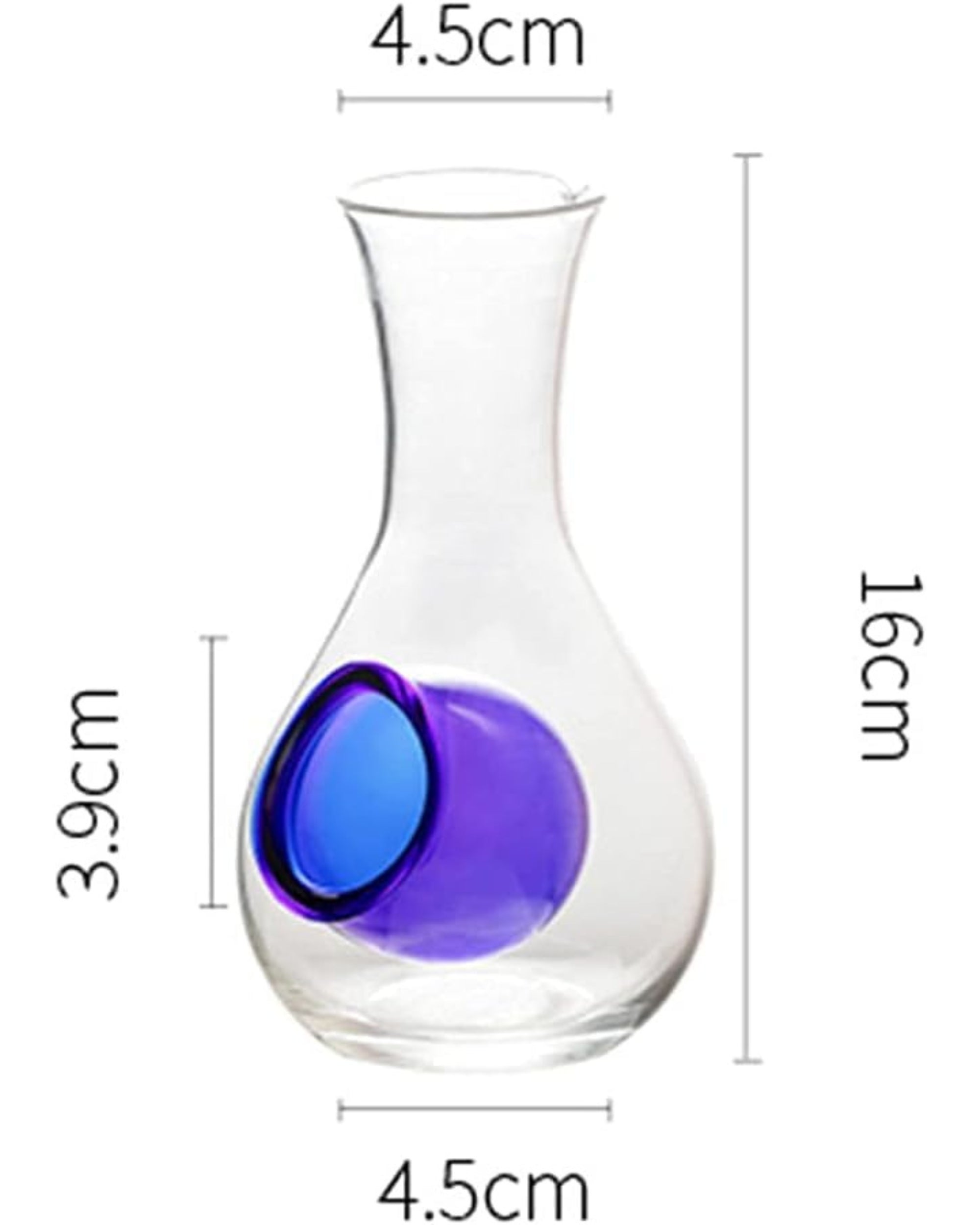 Premsons® Glass Wine Chilling Carafe & Decanter – Elegant Japanese Design Dispenser with Ice Chamber - No Dilution Beverage Cooling - Drip Free Pouring - Ideal for Wine, Sake, Cocktails