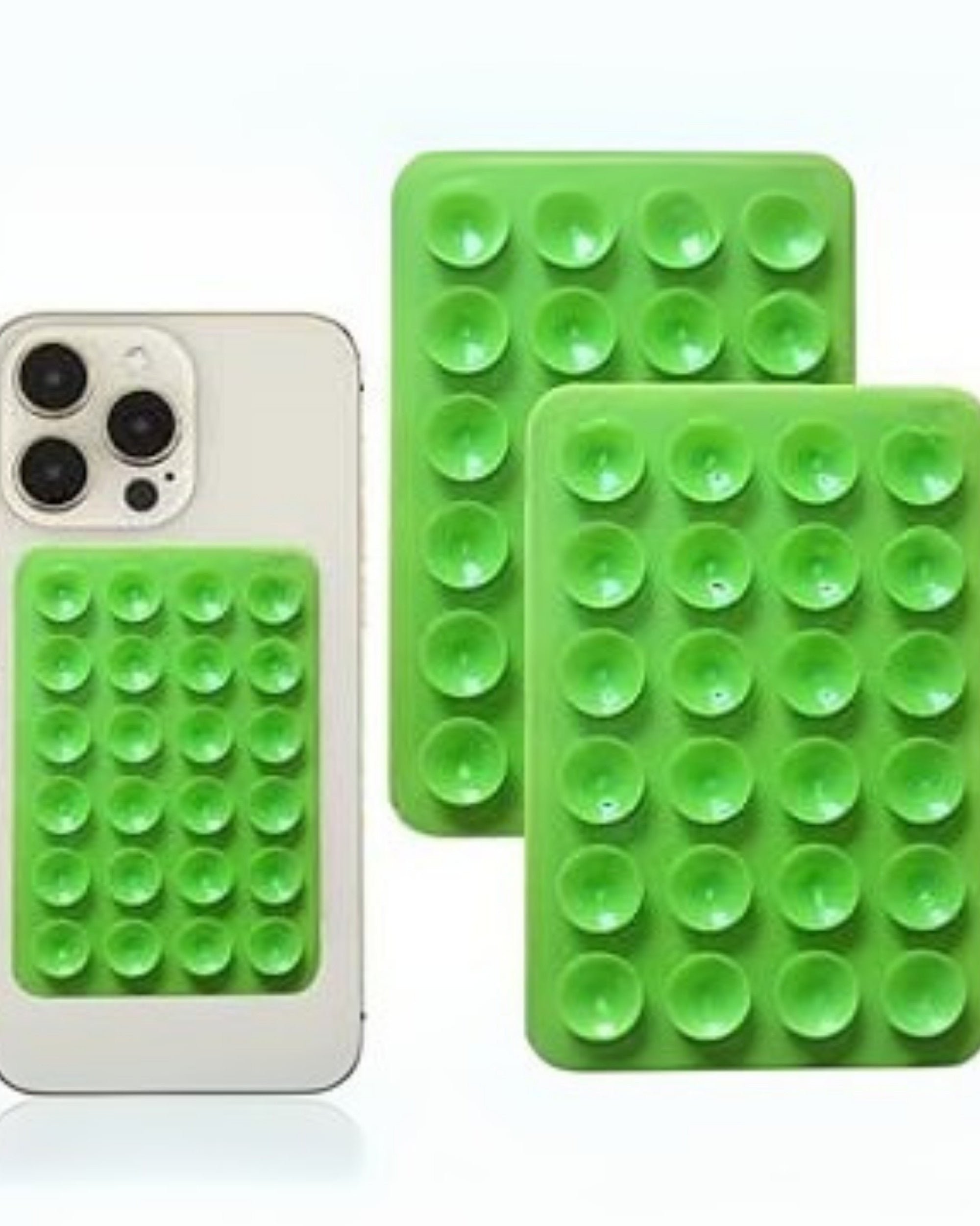 Premsons® StickyGrippy Suction Phone Case Mount – Silicone Adhesive Holder for iPhone & Android | Hands-Free Mirror & Shower Stand, Fidget Toy for Videos, Selfies & More