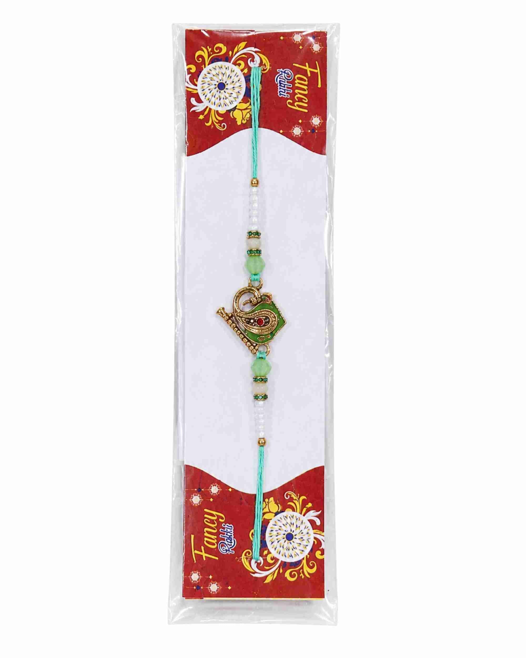Premsons® Green Beaded Rakhi