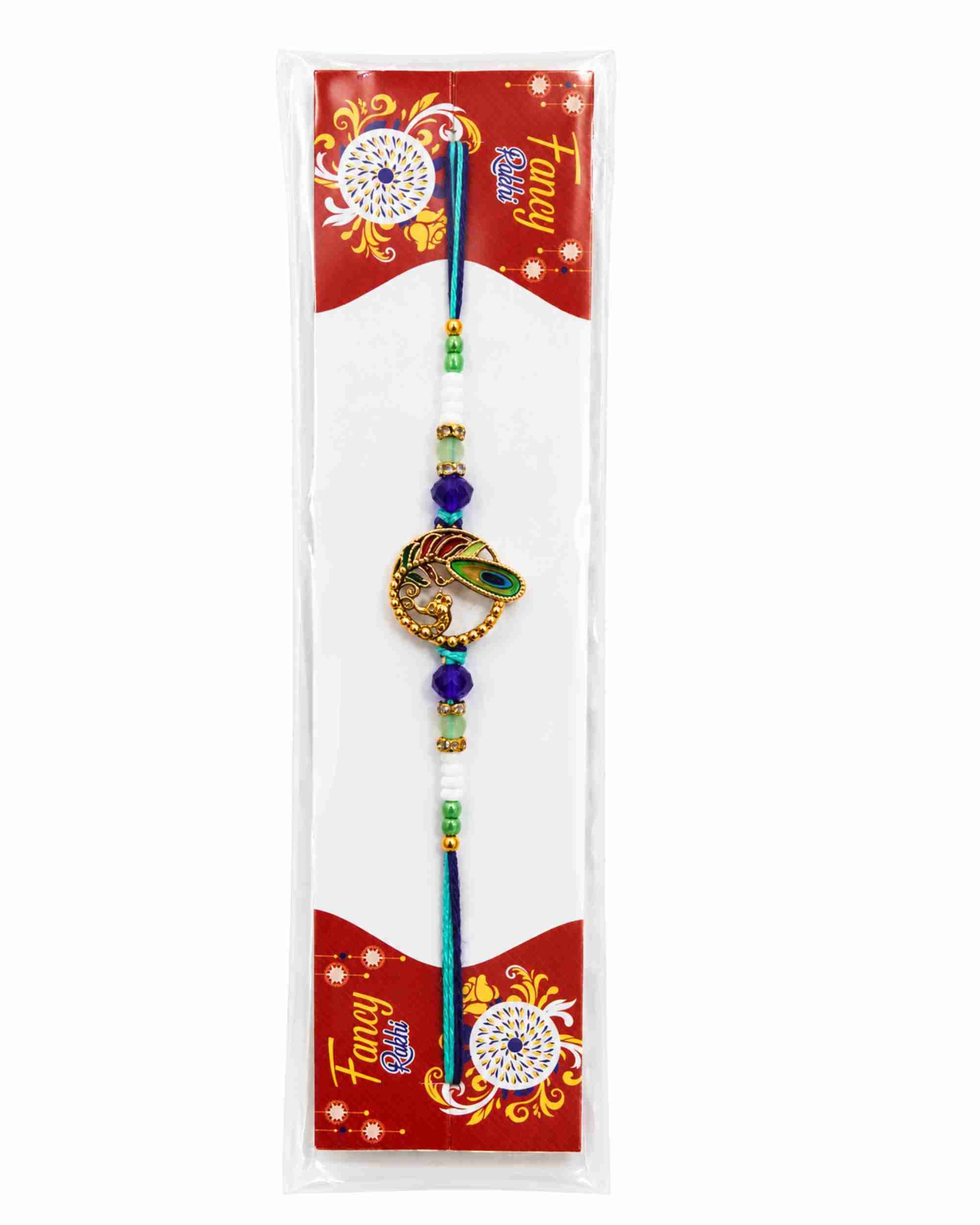 Premsons® Peacock Feather Rakhi