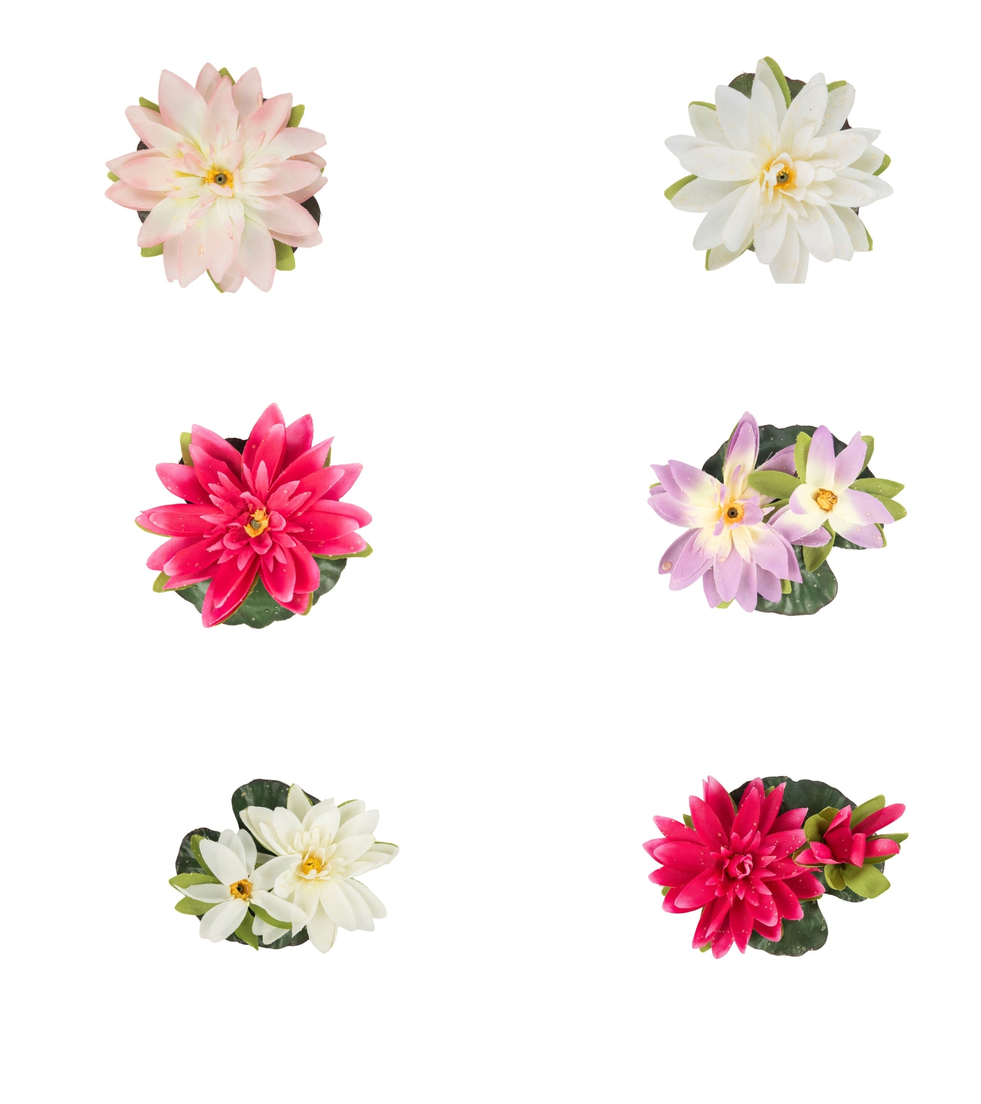 Premsons® Assorted Floating Flowers – Set of 6 for Water Bowl Decoration, Festivals, Weddings & Parties