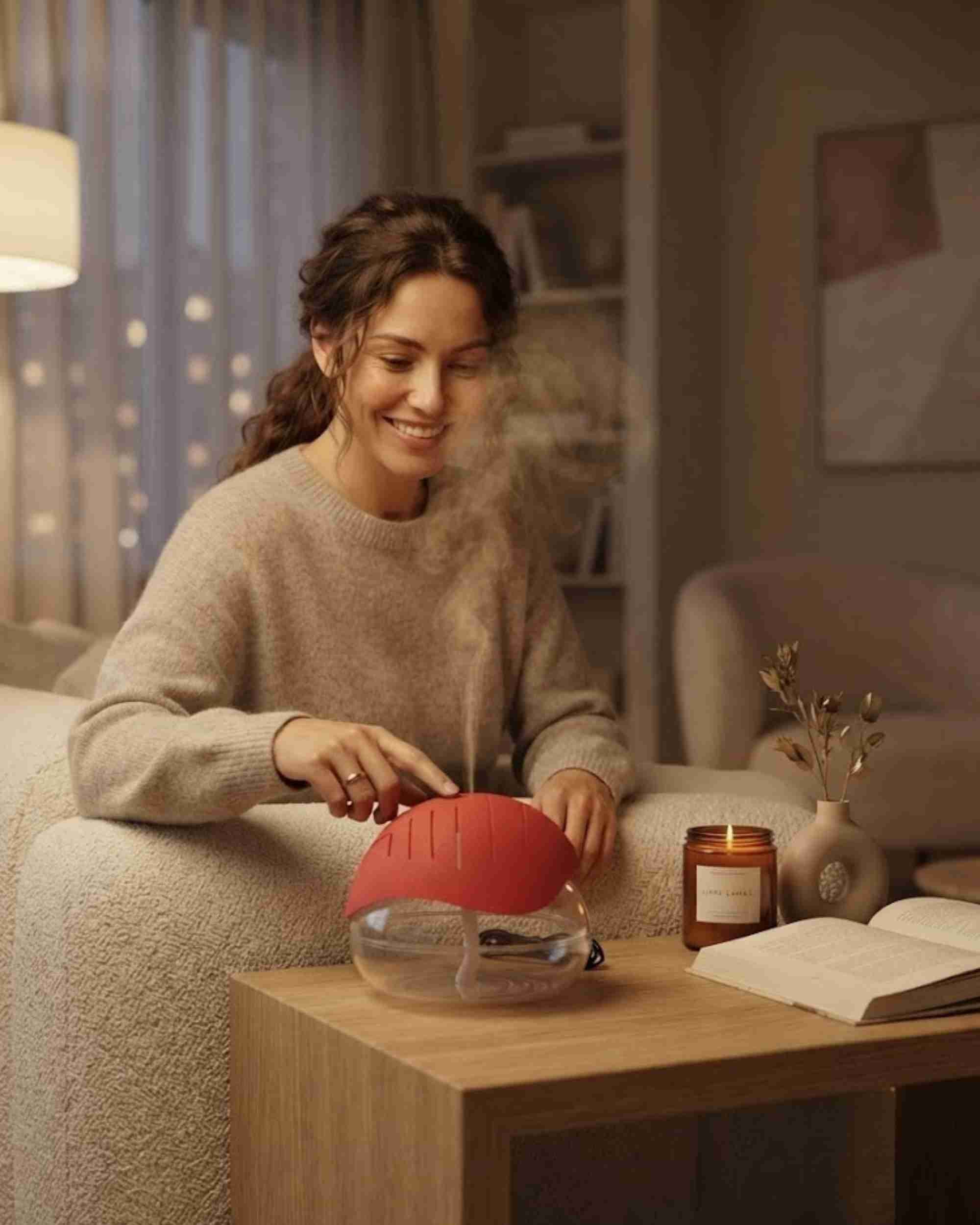 Premsons® Modern Leaf  Aroma Diffuser with Cool Mist Technology