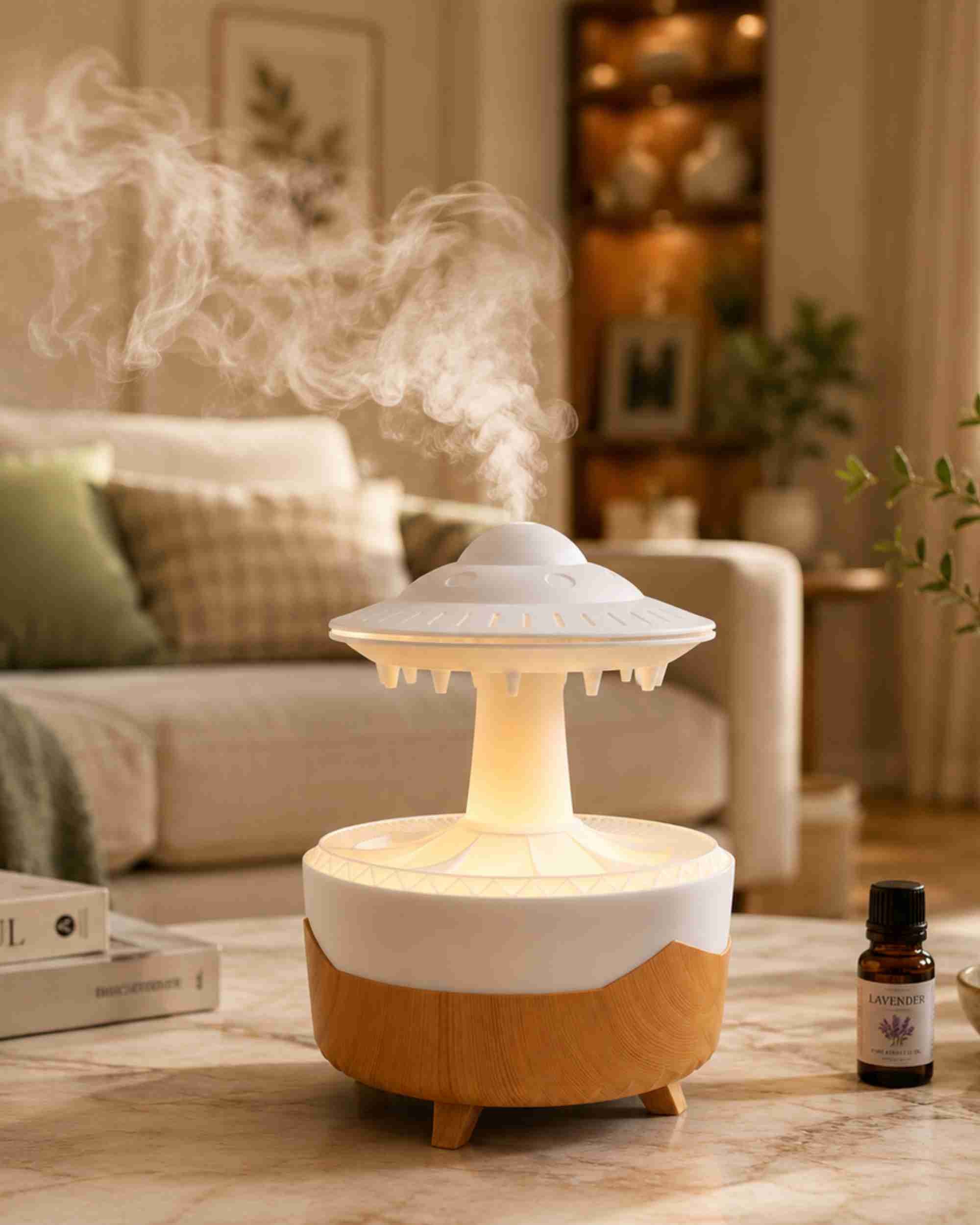 Premsons® Rainfall Aroma Diffuser for Home – with Ambient Light