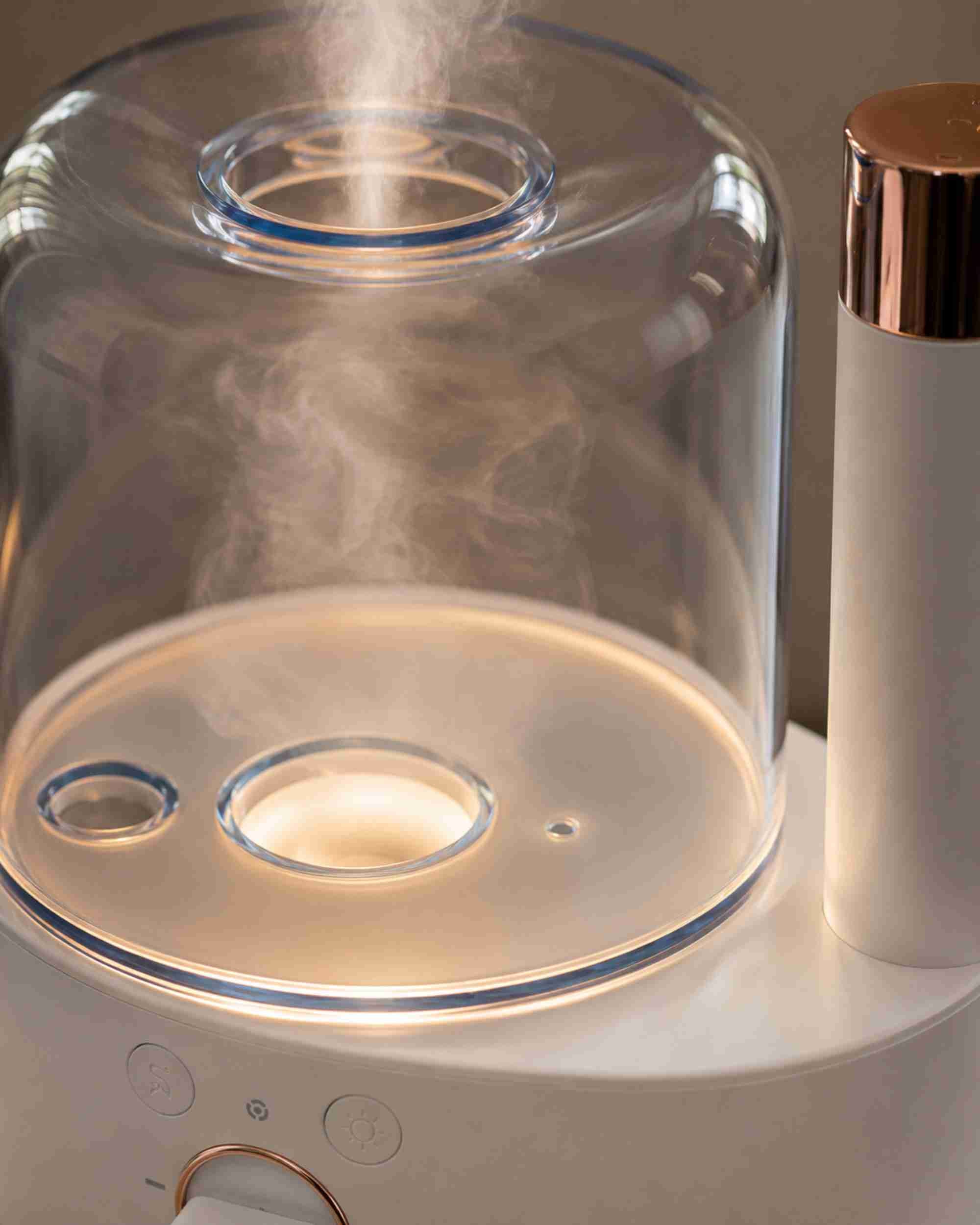 Premsons® Glass Dome Aroma Diffuser with Volcano Mist Effect