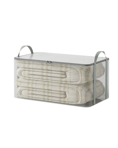 Premsons® Foldable Clothes Storage Basket - XXL White Laundry & Wardrobe Organizer Basket with Handles - Multipurpose Home Storage Bin