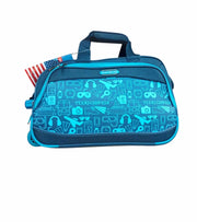 Premsons® Travel Duffle Bag with Wheels – Lightweight Trolley Duffel for Men & Women | Spacious Cabin Luggage with Front Pocket – Blue