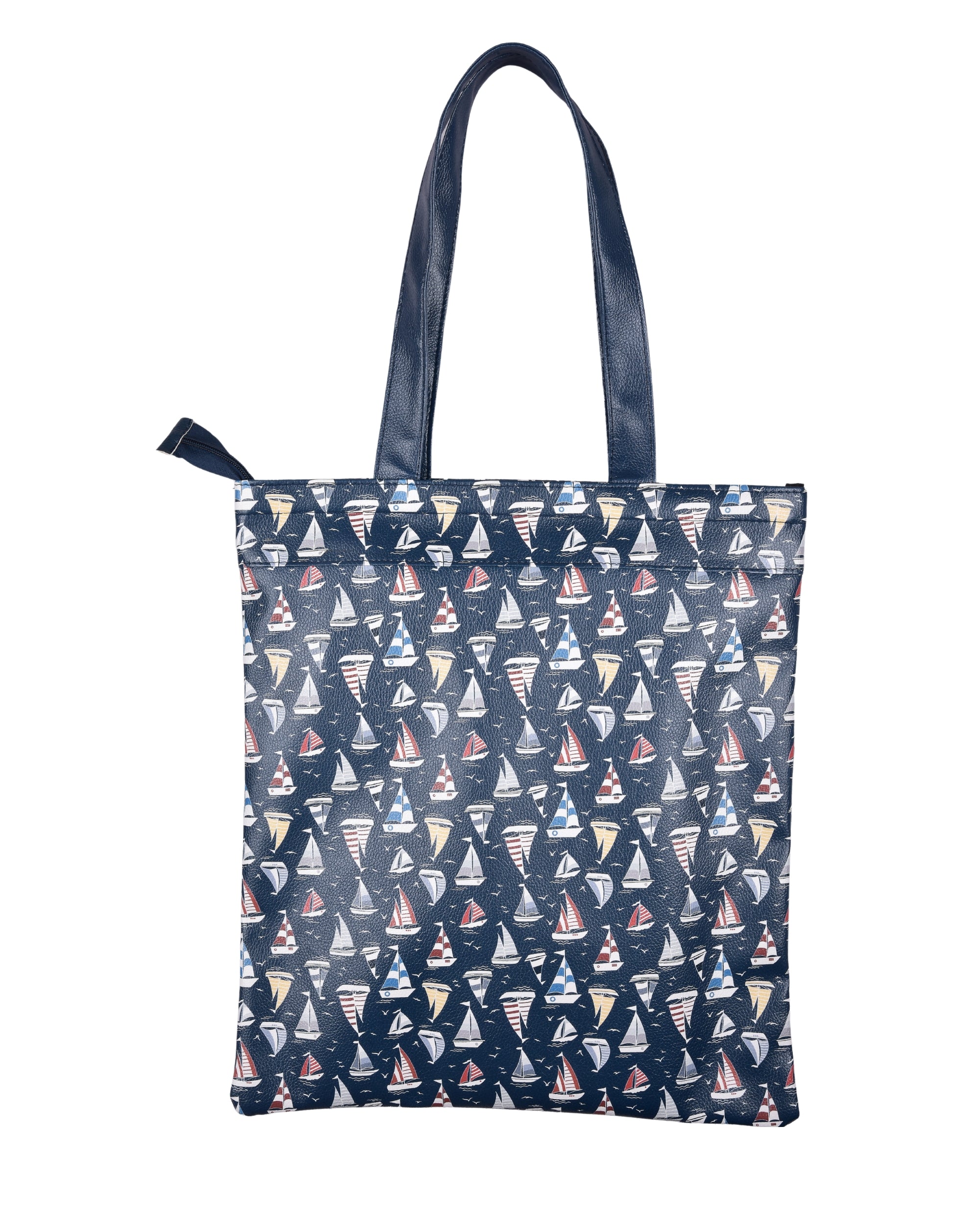 Premsons® Sailboat Print Tote Bag – Stylish & Durable Shoulder Bag for Shopping, Office, Travel & Everyday Use