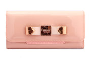 Eternia® Floral Clutch Wallet with Magnetic Flap – Water-Resistant Purse with Card Slots – Pink