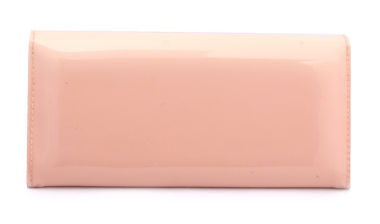 Eternia® Floral Clutch Wallet with Magnetic Flap – Water-Resistant Purse with Card Slots – Pink
