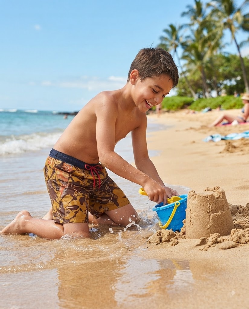 Premsons® Boys' Swim Shorts for Kids – Lightweight, Comfortable & Quick-Dry Swimwear for Beach, Pool, Water Play & Holidays