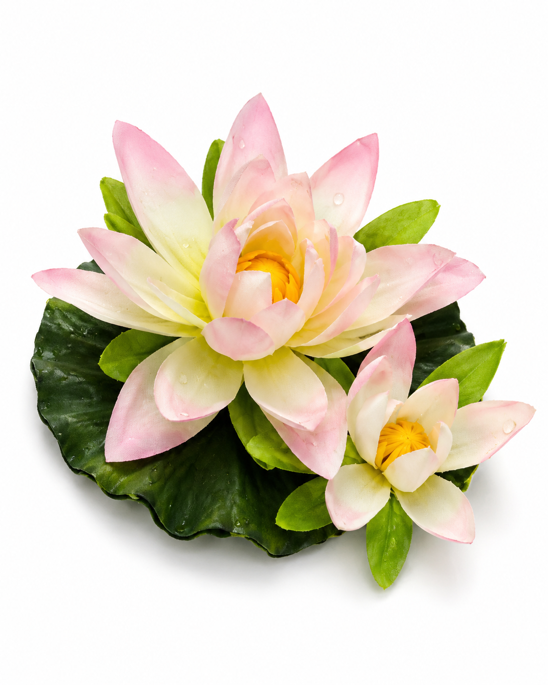 Premsons® Artificial Floating Water Lily Flower – Decorative Pond & Bowl Accent for Home, Garden, Pool & Party Décor – Realistic Design & Vibrant Color(Set of 4)