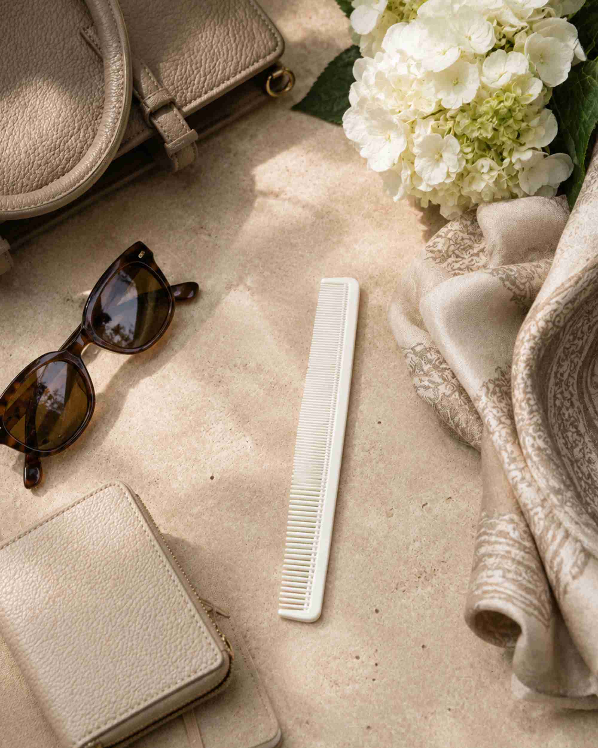 Premsons® Professional Cutting Comb-Pro 10 (white) – Fine & Wide Tooth