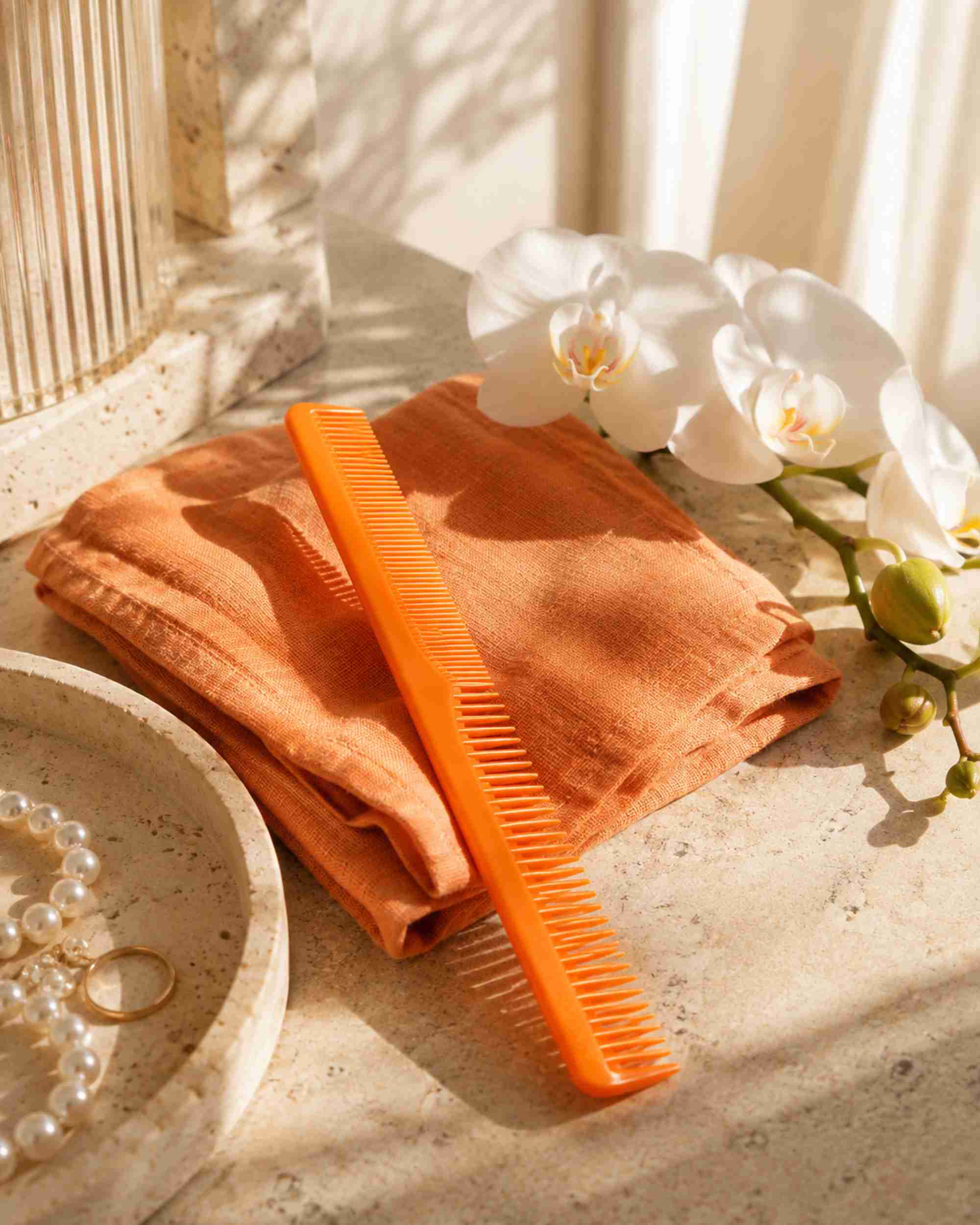 Premsons® Orange Salon Styling Comb - Jaguar A-Line 505