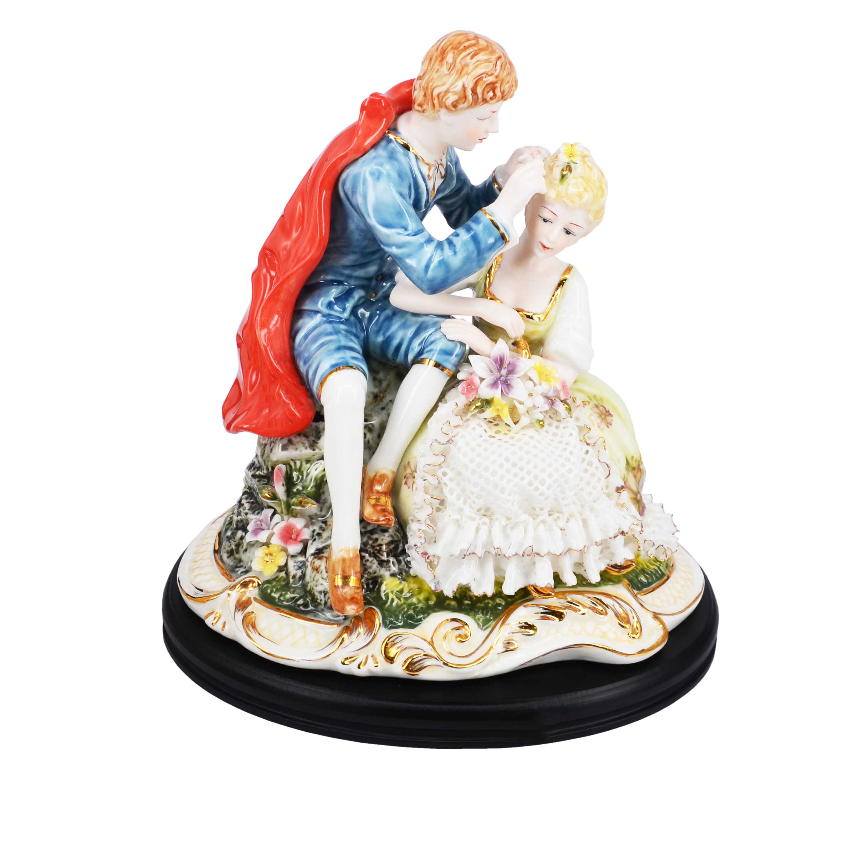 Premsons® Romantic Embrace Couple Figurine – Hand-Painted Collectible
