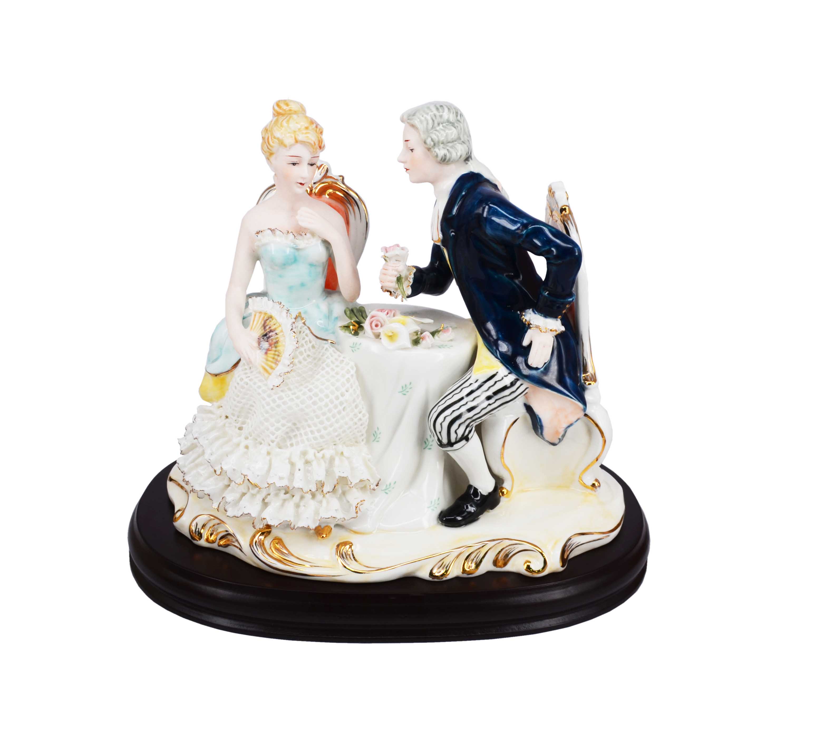 Premsons® Classical Love Seat Couple Figurine – Vintage Style Porcelain
