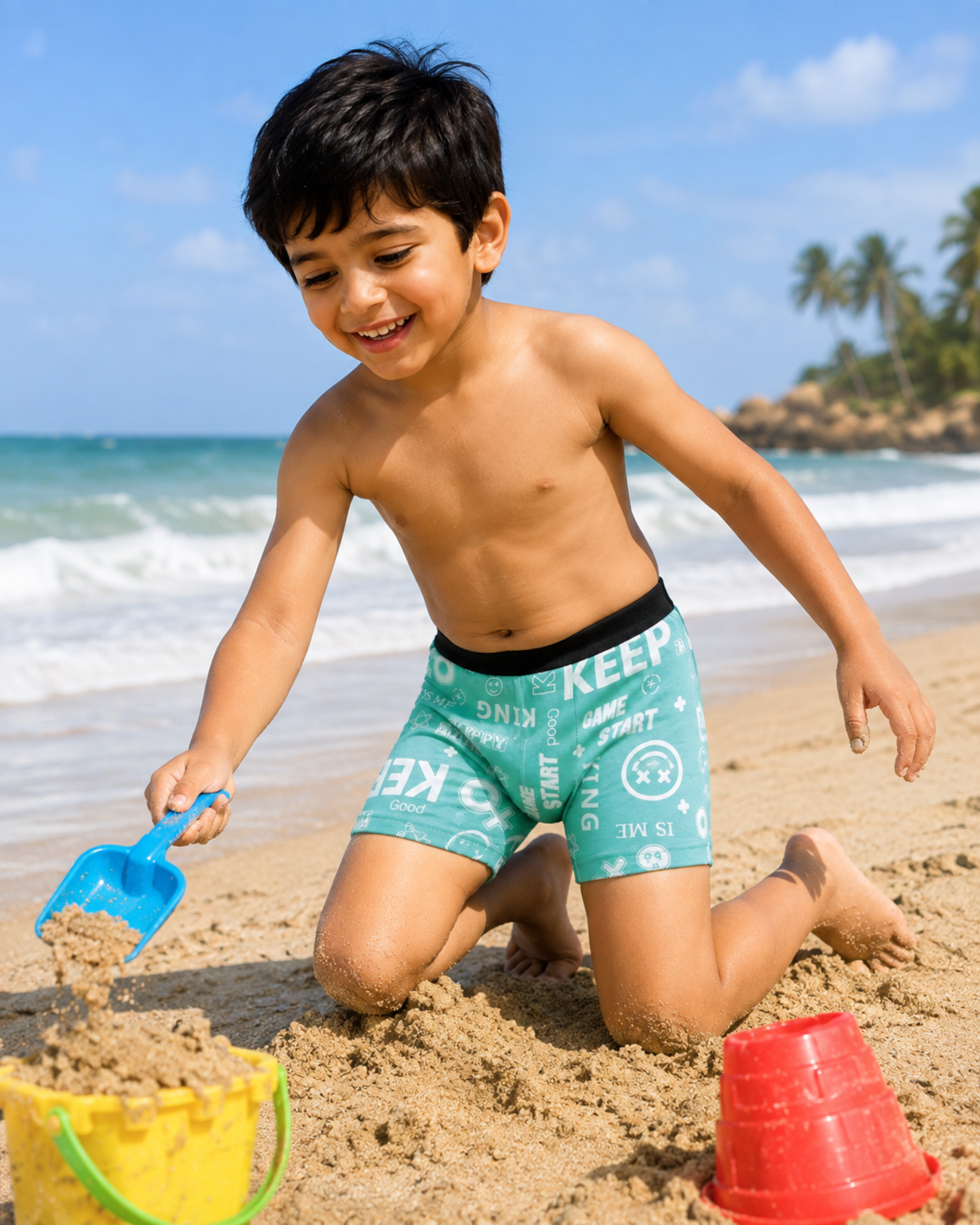 Premsons® Boys Kids  – Mint Green Cotton Underwear 5-6 Years kids