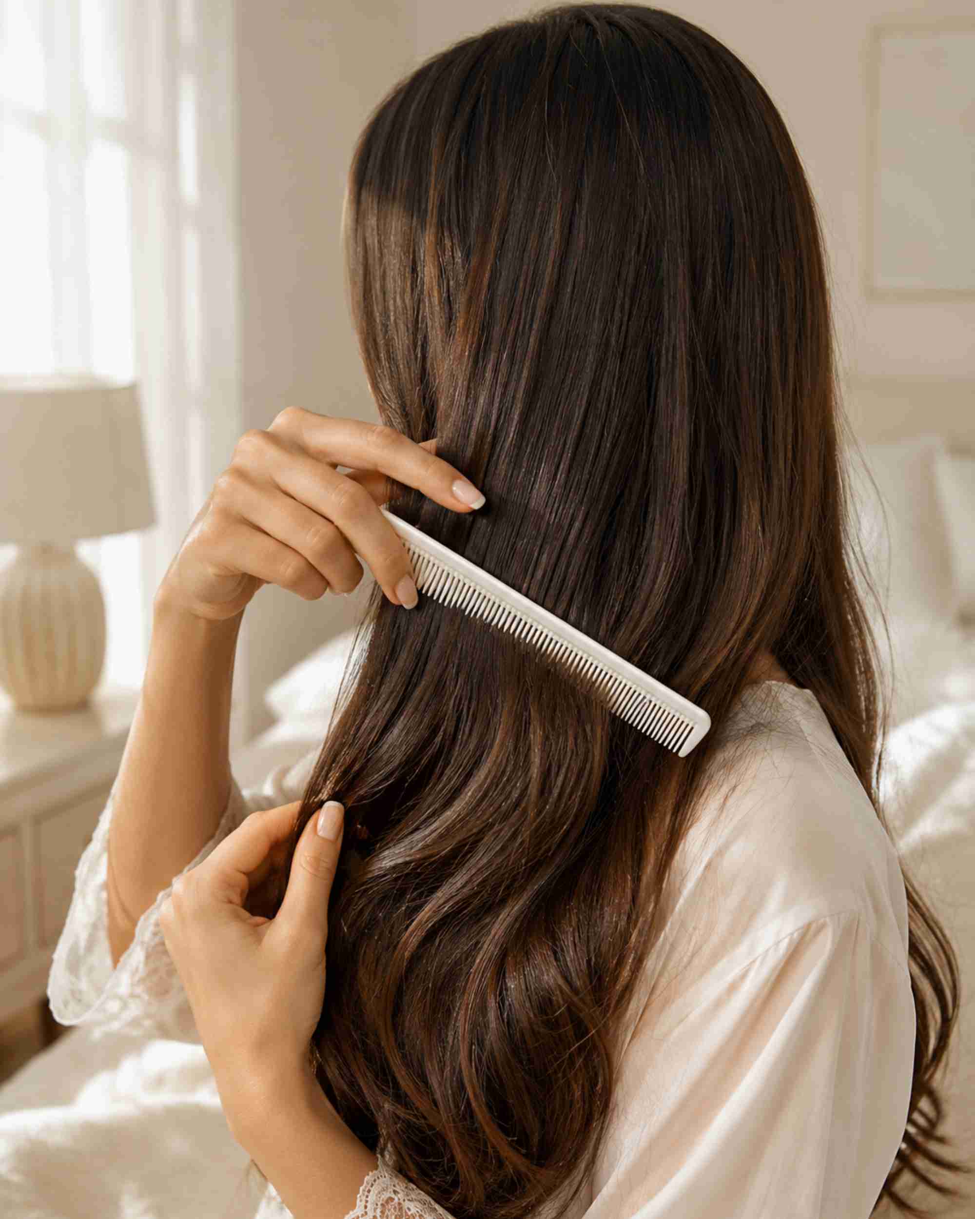 Premsons® Professional Cutting Comb-Pro 10 (white) – Fine & Wide Tooth