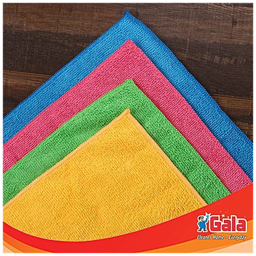Premsons® Microfiber Cleaning Cloth – Set of 4 (Buy 3 Get 1 Free) – Super Absorbent, Lint-Free & Scratch-Free Towels for Kitchen, Home, Car & Electronics