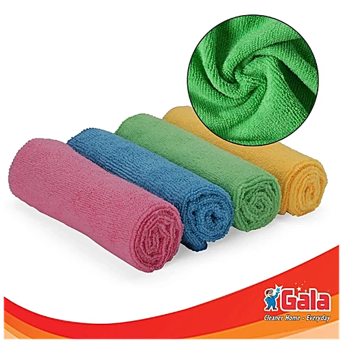 Premsons® Microfiber Cleaning Cloth – Set of 4 (Buy 3 Get 1 Free) – Super Absorbent, Lint-Free & Scratch-Free Towels for Kitchen, Home, Car & Electronics