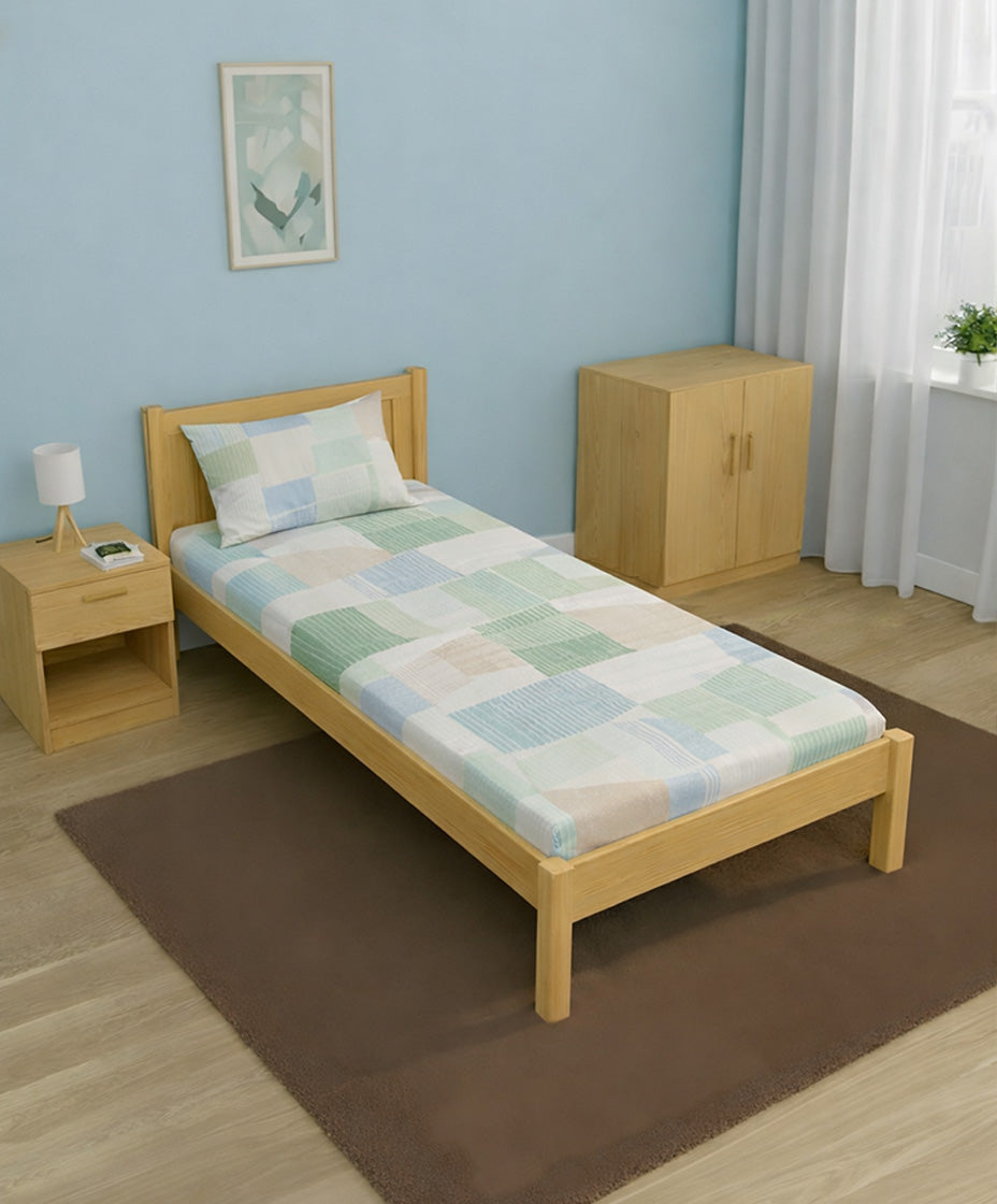 Premsons® Colourful Printed Queen Size Bedsheet Set with Pillow Covers – Soft Cotton Double Bed Sheet for Vibrant Bedroom Décorillow Covers