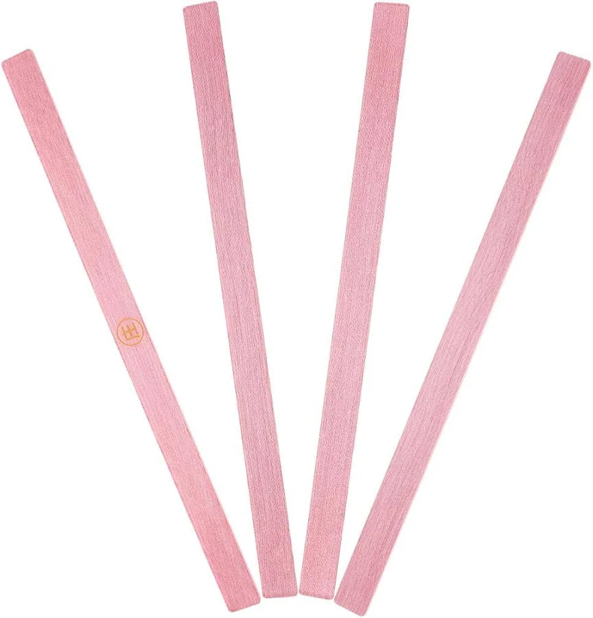 Set of 4 pink mahjong tile measuring rulers, four slim bar tools
