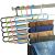 5 Layer Pants Clothes Hanger Wardrobe Storage Organiser Rack Space Saving Multipurpose Hangers - Colours May Vary - Pack of 1