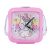 Alarm Clock Square Big Battery Operated Snooze and Beep Clock for Bed or Study Table - Pink
