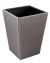 Woven Design Artificial Leather Medium  Dustbin For Home & Office - Brown 