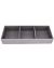  Multi-purpose Classic Leatherette Layer 3 Sections Jewellery Tray - Grey