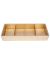 Multi-purpose Classic Leatherette Layer 4 Sections Jewellery Tray - Gold