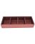 Multi-purpose Classic Leatherette Layer 4 Sections Jewellery Tray - Maroon