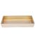 Classic Rectangle Leatherette Layer Jewellery Tray For Accessories - Gold