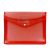 Plastic Pocket Folder File Organizer for Office, Home, School, college - Red